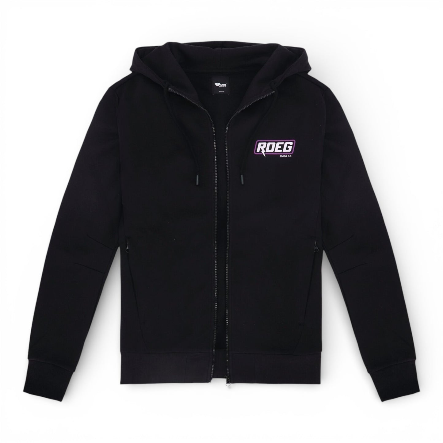 ROEG HOWARD RFNFR ZIP HOODIE BLACK