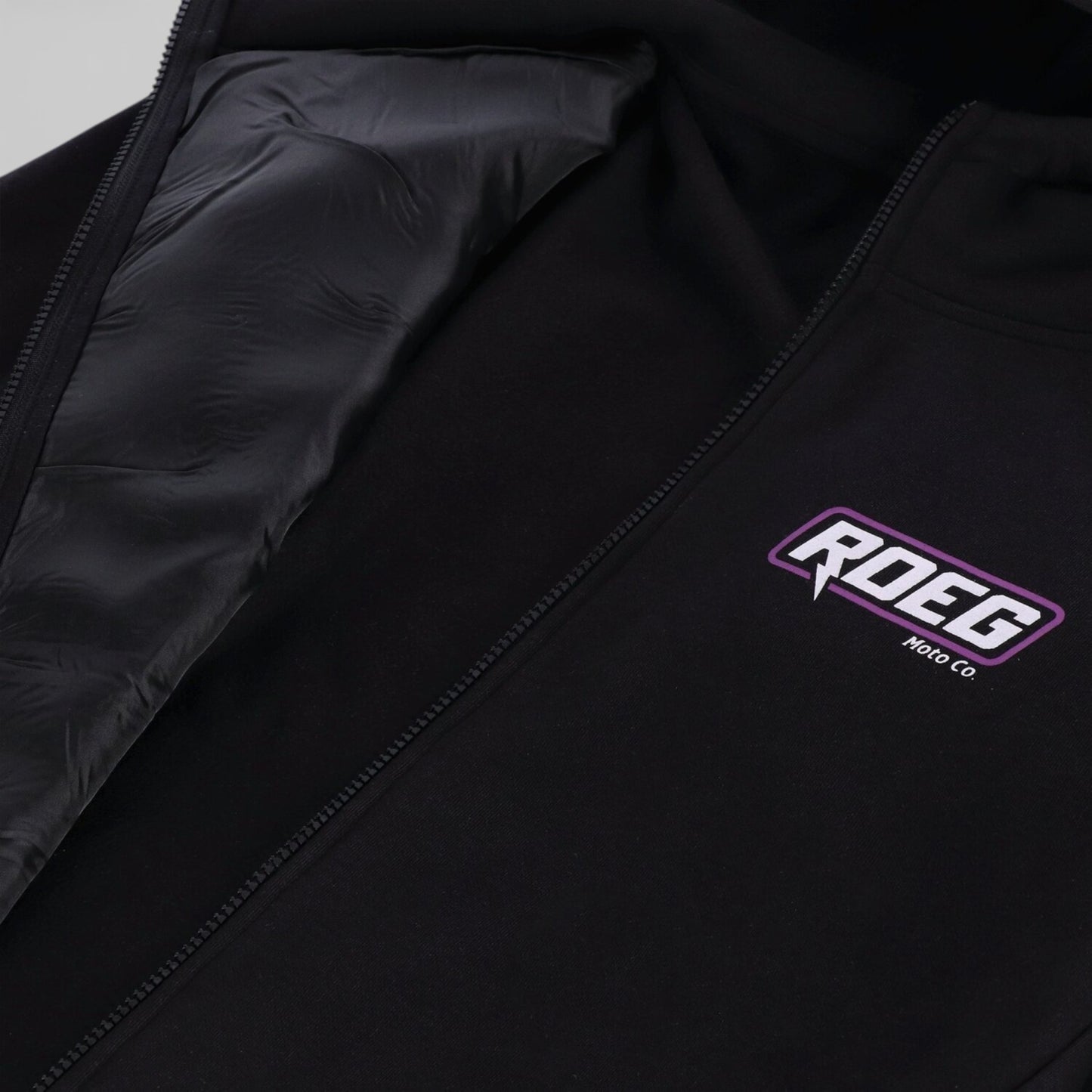 ROEG HOWARD RFNFR ZIP HOODIE BLACK