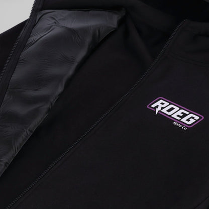 ROEG HOWARD RFNFR ZIP HOODIE BLACK