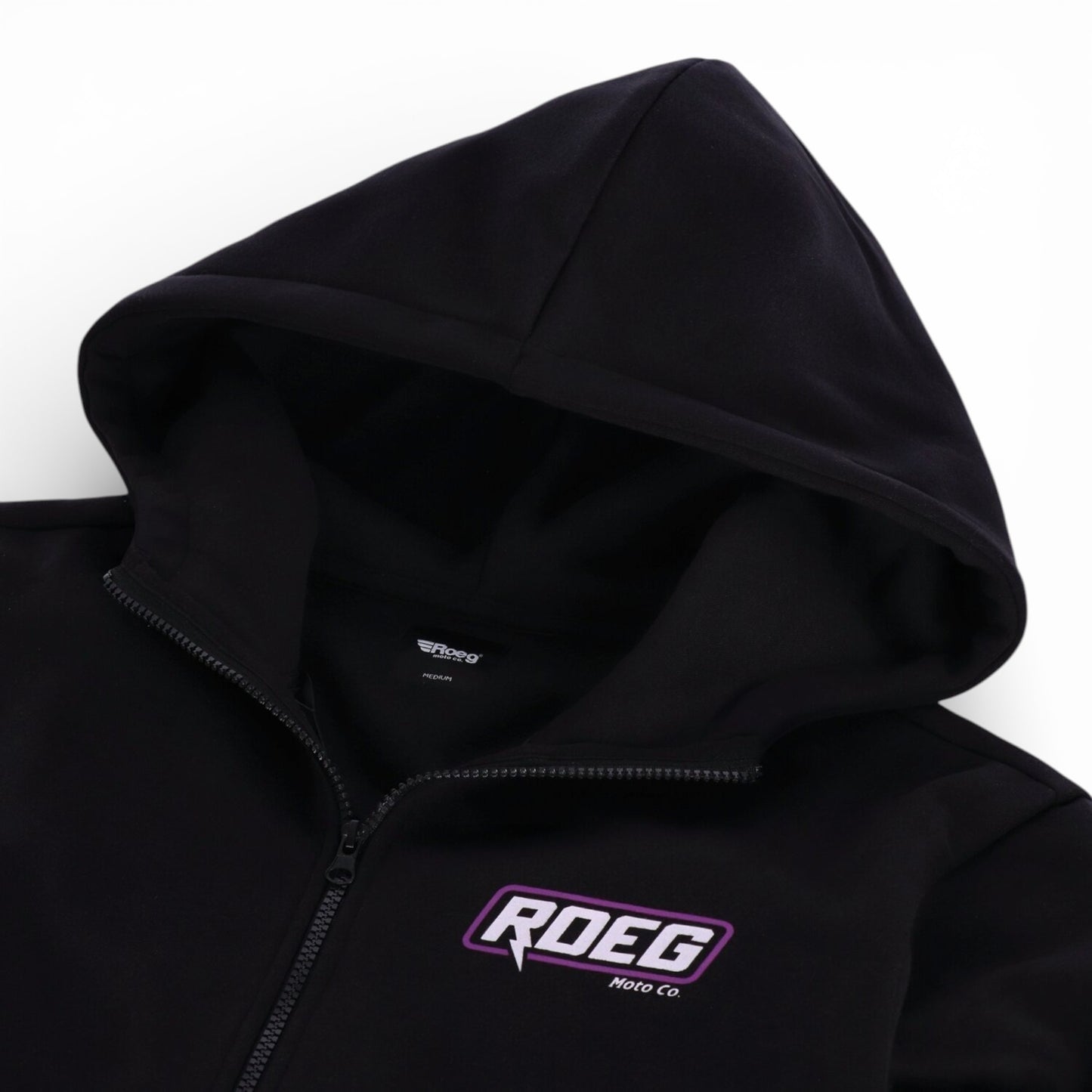 ROEG HOWARD RFNFR ZIP HOODIE BLACK