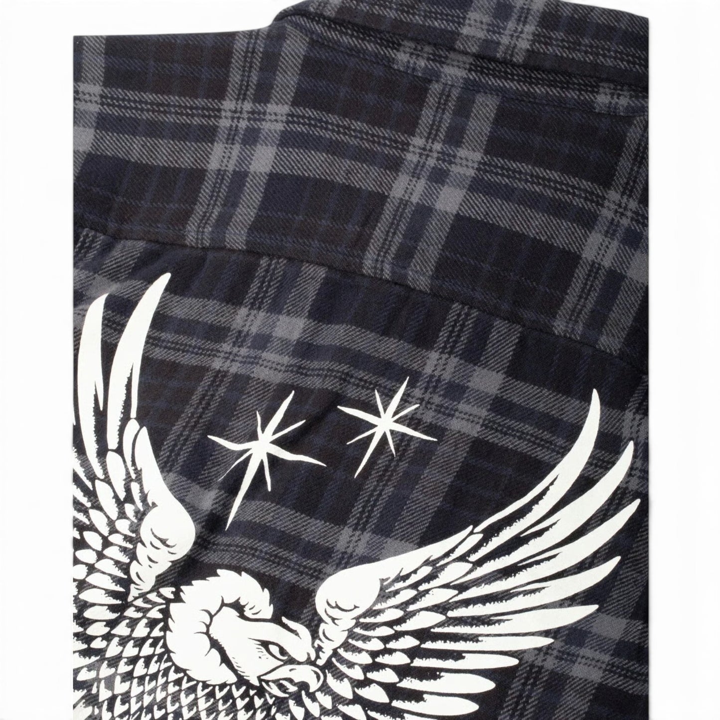 LOSER MACHINE STEP UP FLANNEL SHIRT BLACK