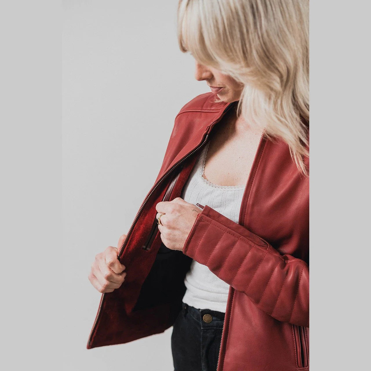 ROLAND SANDS MAYWOOD FEMALE JACKET MARASCHINO