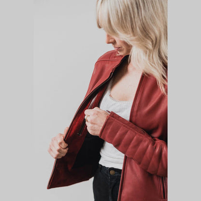 ROLAND SANDS MAYWOOD FEMALE JACKET MARASCHINO